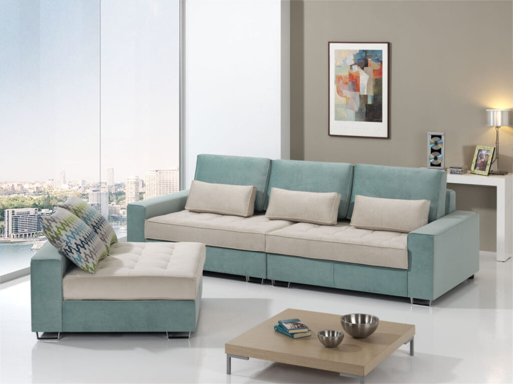 Sofá bicolor modular Gumer de Dvives Sucesores