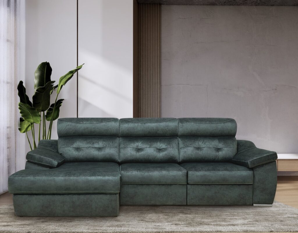 Sofá color verde botella Gumer de Dvives Sucesores