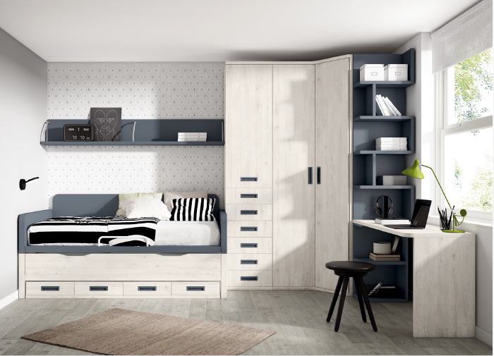 Mueble juvenil para habitación de Dvives Sucesores
