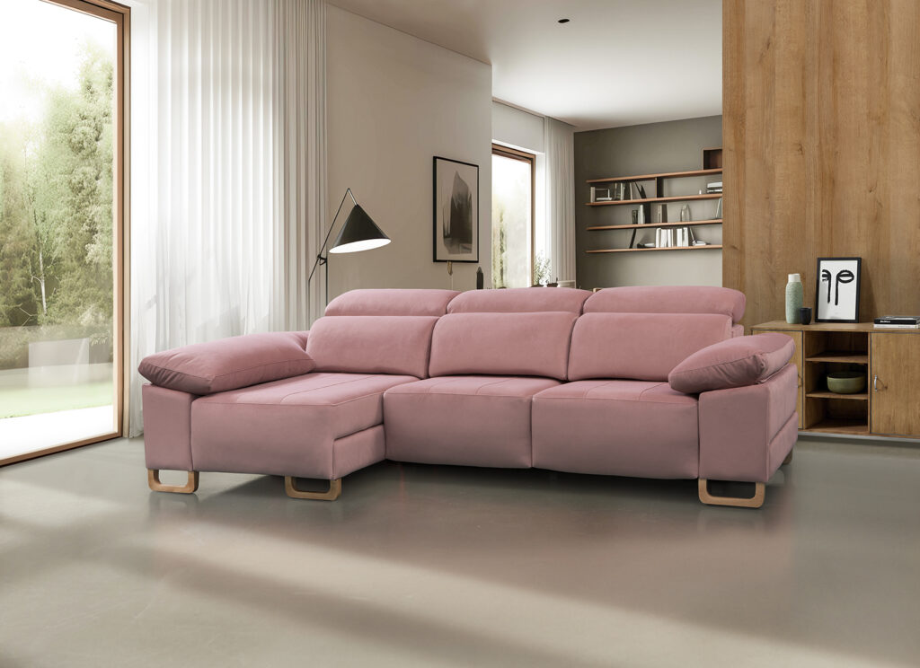 Sofá rosa Lumar de Dvives Sucesores